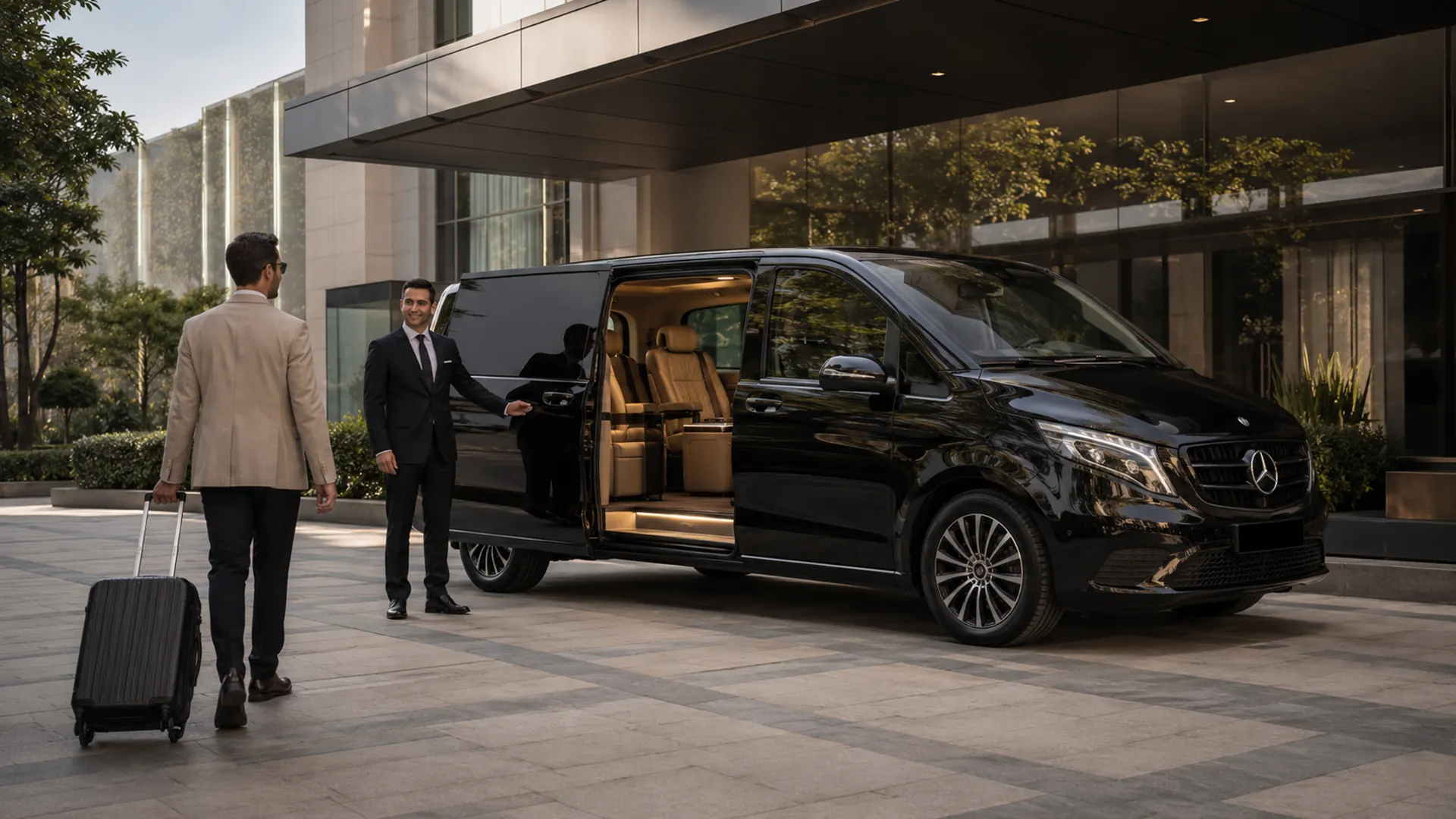Private minivan arriving in Istanbul